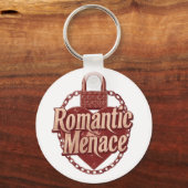 "Romantic Menace" with Edgy Heart Lock Schlüsselanhänger (Vorderseite)