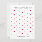 Romantic Minimal Heart Valentine's Day Card (Vorderseite)