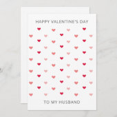 Romantic Minimal Heart Valentine's Day Card (Vorne/Hinten)