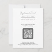 Romantic Minimal Wedding Yellow & Lavender Wreath RSVP Karte (Rückseite)