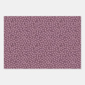 Romantic moody plum purple floral wedding shower geschenkpapier set (Vorderseite 3)