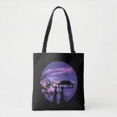 Romantic Moonlight Silhouette Asian Love Story art Tasche (Vorderseite)