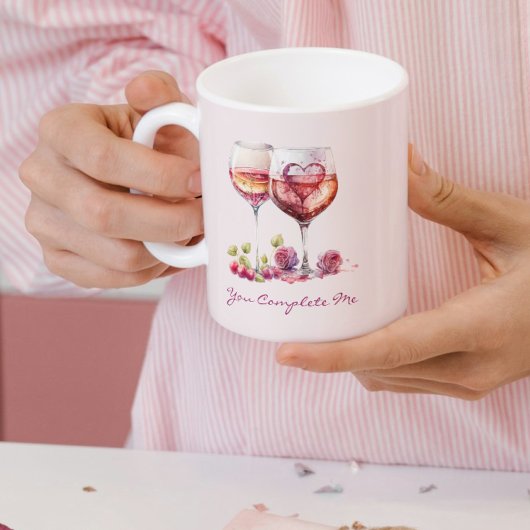 Romantic Mug – You Complete Me Quote Kaffeetasse