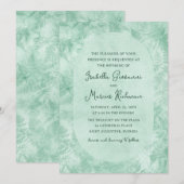 Romantic Mystical Green Fern Wedding Invitation Einladung (Vorne/Hinten)