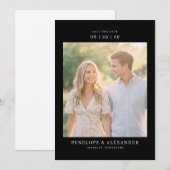 Romantic Natural Photo Save The Date (Vorne/Hinten)