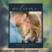 Romantic Navy Classic Photo Acrylschild (Neutral)