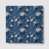 Romantic Navy Floral ElegANCE Gästebuch (Rückseite)