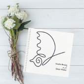 Romantic Neutral Toned Guestbook Notizblock