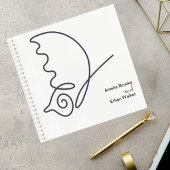 Romantic Neutral Toned Guestbook Notizblock
