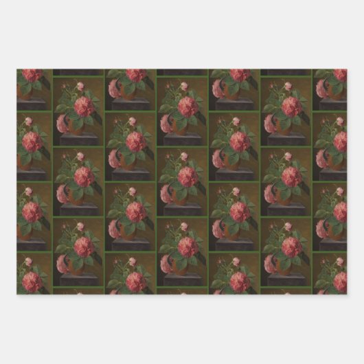 Romantic Old English Roses Geschenkpapier Set (Vorderseite 3)