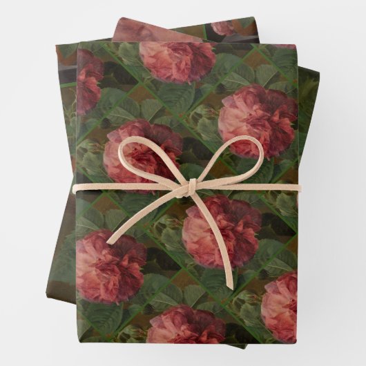 Romantic Old English Roses Geschenkpapier Set (Beispiel)