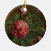 Romantic Old English Roses Keramik Ornament (Hinten)