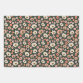 Romantic painted floral wedding and bridal shower geschenkpapier set (Vorderseite)