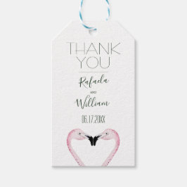 Romantic Palm Wedding Vielen Dank Geschenkanhänger