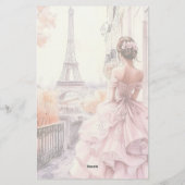 Romantic Paris  Briefpapier (Rückseite)