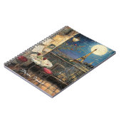 Romantic Paris France Eiffel Tower Illustration Notizblock (Linke Seite)