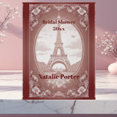 Romantic Paris Miss to Mrs Bridal Shower Welcome  Acrylschild