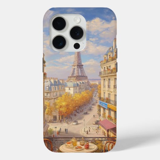 Romantic Parisian Balcony View Oil Painting Case-Mate iPhone Hülle (Rückseite)