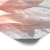 Romantic Pastel Floral Illustration – Modern Wall Poster (Ecke)