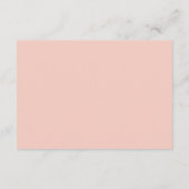 Romantic Pastel Floral Wedding RSVP Card Begleitkarte (Rückseite)