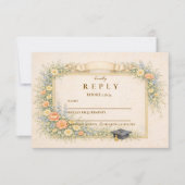 Romantic Pastel Graduation Party RSVP Karte (Vorderseite)