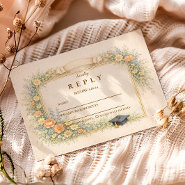 Romantic Pastel Graduation Party RSVP Karte