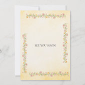 Romantic Pastel Indian Wedding Invite Einladung (Rückseite)