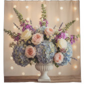Romantic Pastel Urn Arrangement Duschvorhang (Vorderseite)