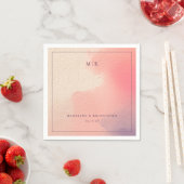 Romantic Pastel Watercolor Gradient Serviette (Beispiel)