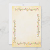 Romantic Pastel Wedding Stationery Dankeskarte (Rückseite)