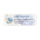 Romantic Pearl Hydrangea Blue Waterercolor Wedding (Vorne)