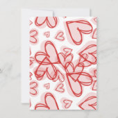 Romantic Personalized Valentine's Day Card Mitteilungskarte (Rückseite)