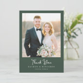 Romantic Photo Dankeskarte (Stehend Vorderseite)