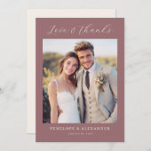 Romantic Photo Dankeskarte (Vorne/Hinten)