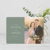 Romantic Photo Dankeskarte (Stehend Vorderseite)