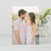 Romantic Photo Einladung (Stehend Vorderseite)