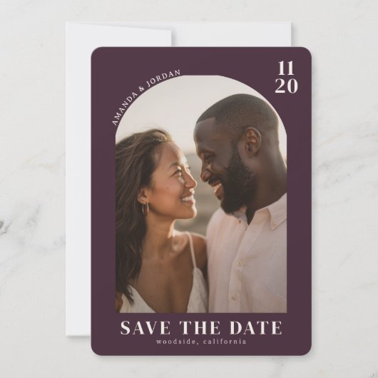 Romantic Photo Save The Date (Vorderseite)