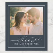 Romantic Photo Weinetikett (Einzelnes Label)