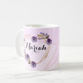 Romantic pink abstract  kaffeetasse (Vorderseite Links)