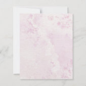 Romantic Pink Café Courtyard Wedding Save the Date (Rückseite)