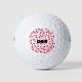 Romantic pink Cherry blossom Golfball