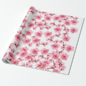 Romantic pink Cherry blosson Geschenkpapier (Ungerollt)