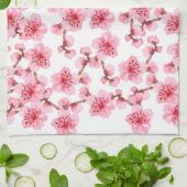 Romantic pink Cherry blosson Geschirrtuch (Gefaltet)
