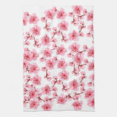 Romantic pink Cherry blosson Geschirrtuch (Vertikal)