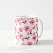 Romantic pink Cherry blosson Kaffeetasse (VorderseiteRechts)