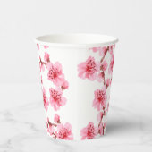 Romantic pink Cherry blosson Pappbecher (Rechts)