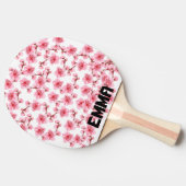 Romantic pink Cherry blosson Tischtennis Schläger (Seitenansicht)