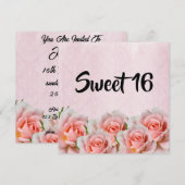 Romantic Pink chic floral foliage elegance  (Vorne/Hinten)