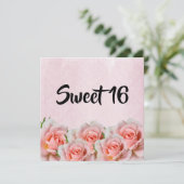 Romantic Pink chic floral foliage elegance  (Stehend Vorderseite)