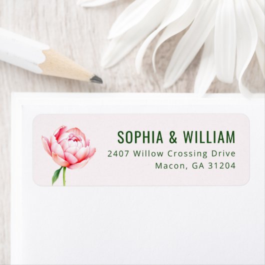 Romantic Pink Floral Minimalist (Insitu)
